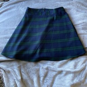 Plaid printed skirt